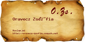 Oravecz Zsófia névjegykártya