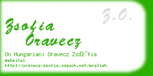 zsofia oravecz business card